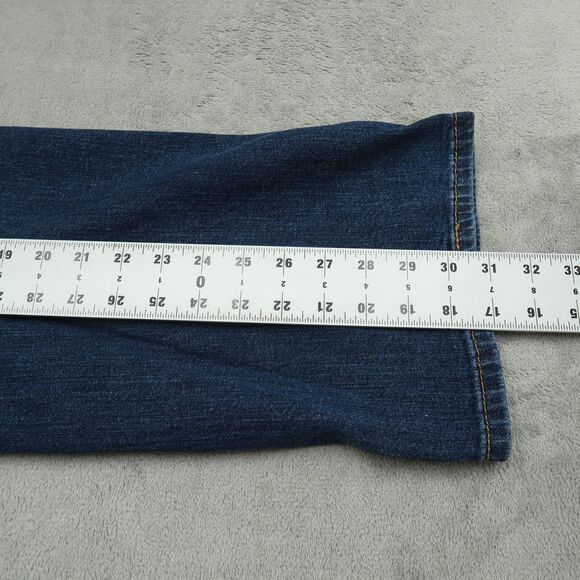 Levi's 514 Jeans Mens Size 40x30 Blue Classic Straight Denim Pants Dark Wash - Picture 3 of 16